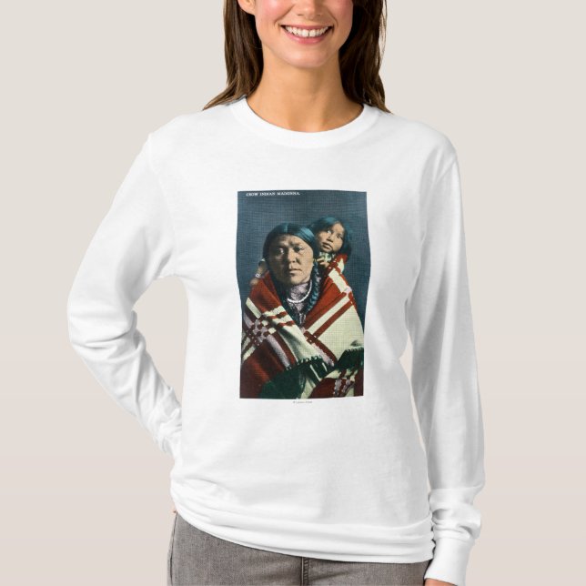 T-shirt Un Indien Madonna de corneille et enfant (Devant)