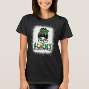 T-shirt Un innovateur éducateur chanceux St patrick blanch