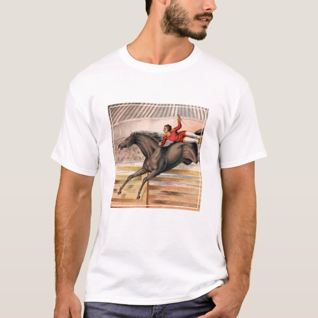 T-shirt Un Interprète De Cirque À Cheval De Voûte (Devant)