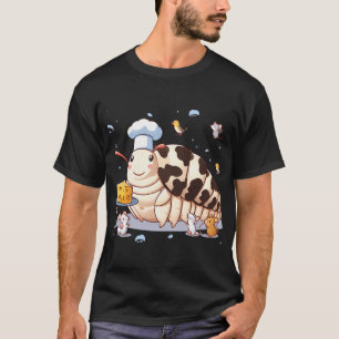 T-shirt Un Isopode De Vache Laitière Nourrit Du Fromage Au