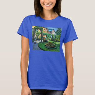 T-shirt Un jardin, Gartenbilé par August Macke, Art Vintag