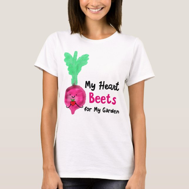 T-shirt Un jeu de betteraves postives - Mes betteraves de  (Devant)