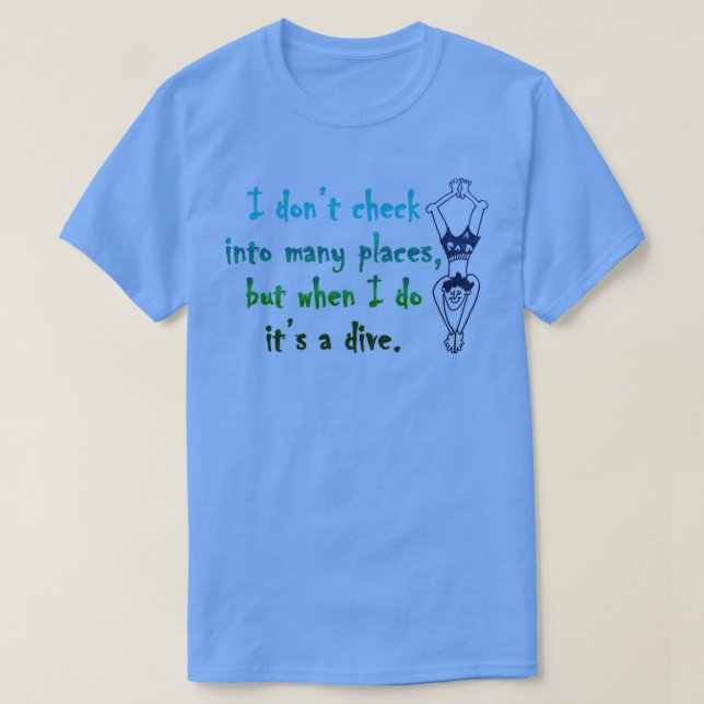 T-shirt Un jeu de mots pour le nageur (Design devant)