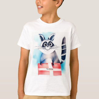 T-shirt Un joli cadeau d'anniversaire au raton laveur