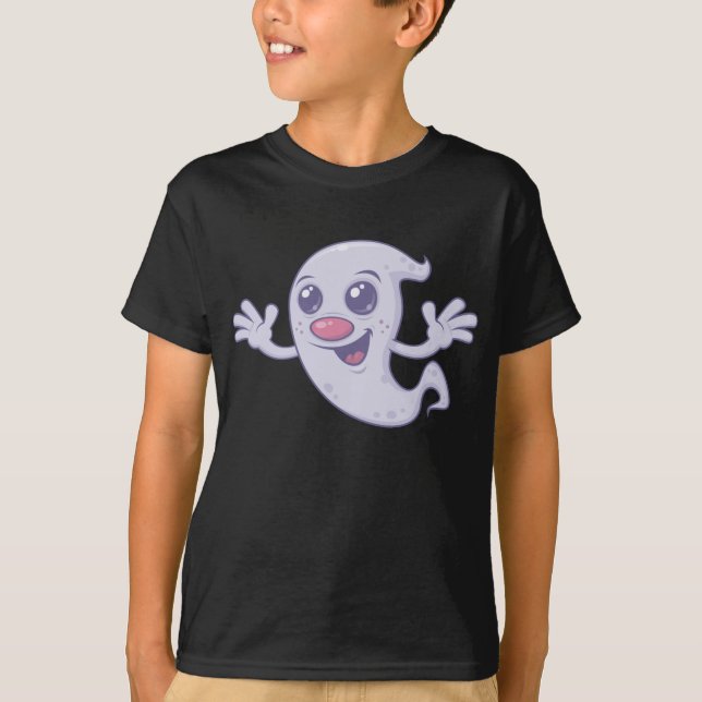 T-shirt Un joli fantôme rétro (Devant)