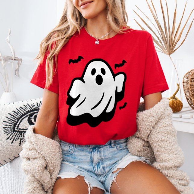T-shirt Un joli vol fantôme avec chauves-souris Halloween  (Créateur téléchargé)