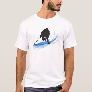 T-shirt Un joueur de hockey sur la glace