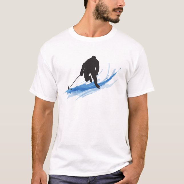 T-shirt Un joueur de hockey sur la glace (Devant)