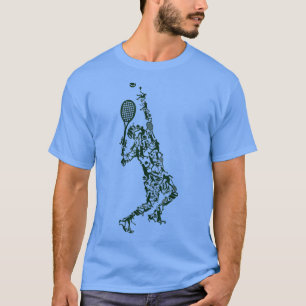 T-shirt Un joueur de tennis positionne des boules Raquette