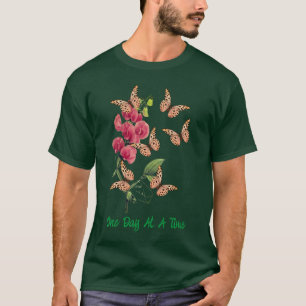 T-shirt Un Jour À La Fois Les Papillons Fleurs De Pois Suc