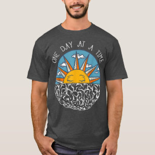 T-shirt Un Jour À La Fois Sensibilisation À La Santé Menta