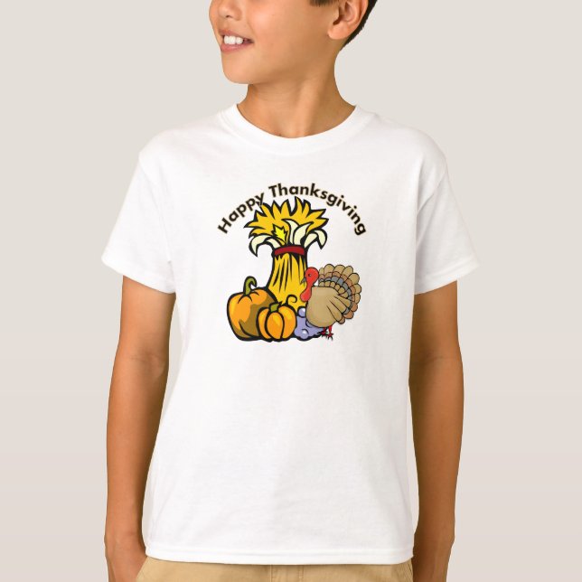 T-shirt Un jour de bon thanksgiving (Devant)