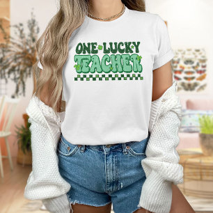 T-shirt Un Jour de la Saint Patrick d'enseignant chanceux,