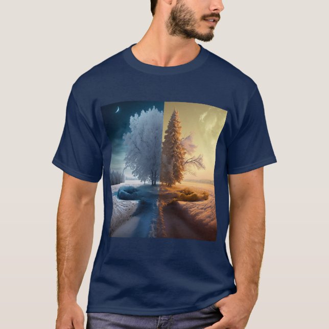 T-shirt Un jour en hiver (Devant)