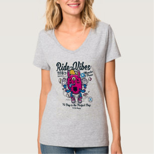 T-shirt Un jour idéal pour être heureux Monstre drôle en