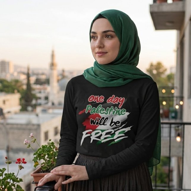 T-shirt Un jour la Palestine sera LIBRE (Créateur téléchargé)