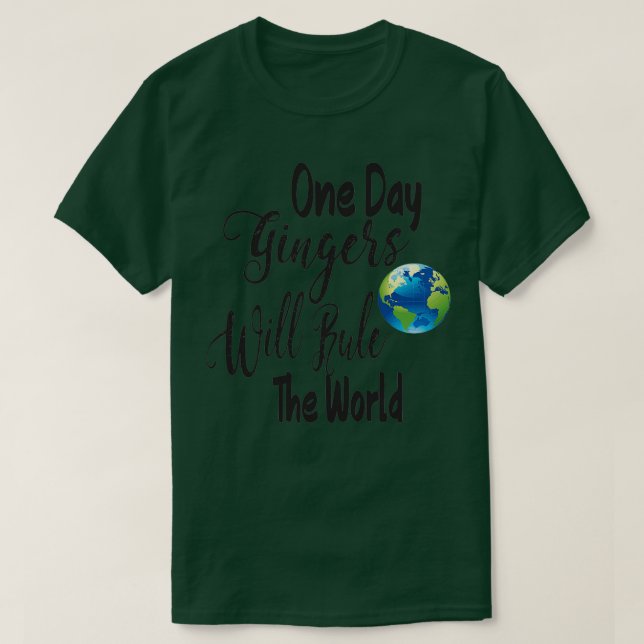T-shirt Un Jour, Les Gingers Régneront Le Monde 2 (Design devant)