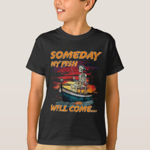 T-shirt Un jour, les poissons viendront drôle pêche Hob
