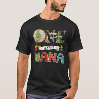 T-shirt Un Joyeux Camper Nana 1EBirthday Camping Ours