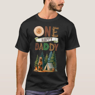 T-shirt Un joyeux campeur ourson pour le premier anniversa