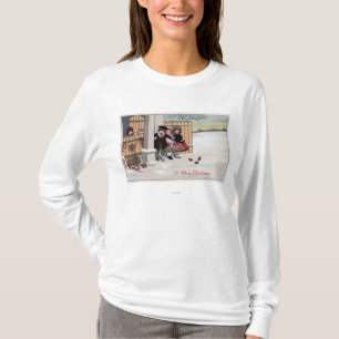 T-shirt Un joyeux ChristmasKids par la barrière