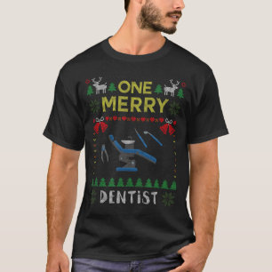 T-shirt Un joyeux dentiste docteur dentaire Swe Noël laid
