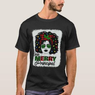 T-shirt Un joyeux principal afro-américain Christma
