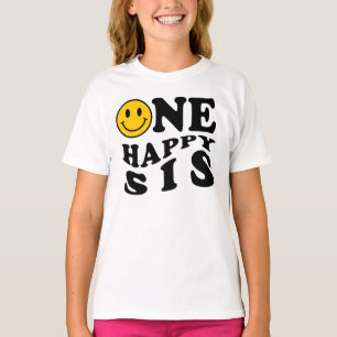T-shirt Un Joyeux Sis Jaune Correspondant Un Anniversaire