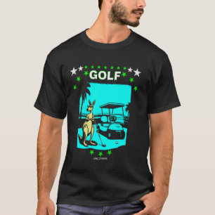 T-SHIRT UN KANGOUROU DE GOLF ANIMAUX DE GOLF DRÔLES