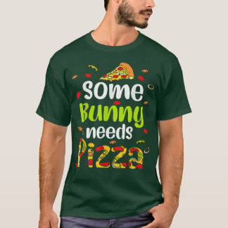 T-shirt Un Lapin A Besoin De Pizza Joyeux Pizza Jour De Pâ