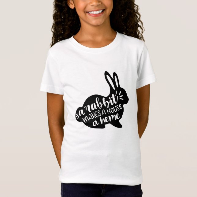 T-Shirt Un lapin fait d'une maison un foyer (Devant)