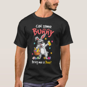 T-shirt Un lapin peut-il m'apporter une bière Dabbing Rabb