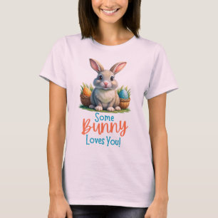 T-shirt Un Lapin T'Aime, Un Lapin De Pâques Drôle