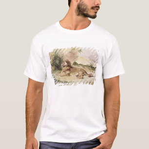 T-shirt Un lion dans le désert, 1834