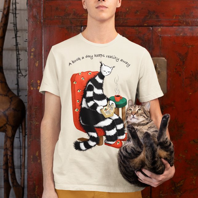 T-shirt Un livre par jour garde la réalité loin - Lecture  (Créateur téléchargé)