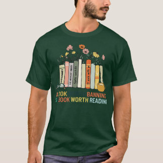 T-shirt Un livre qui vaut la peine d'être interdit est un 