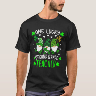 T-shirt Un Lucky 2ème Enseignant de 2ème année Gnome St Pa