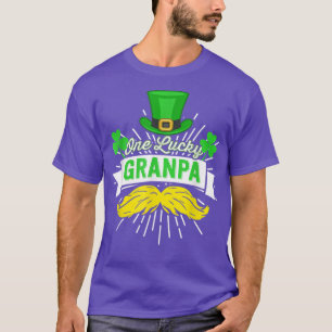 T-shirt Un Lucky Grand-pa Beard Leprechaun Irish St Patric