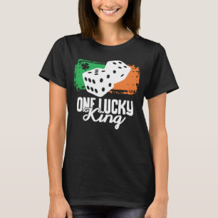 T-shirt Un Lucky King Dice Jeu Famille Groupe Correspondan