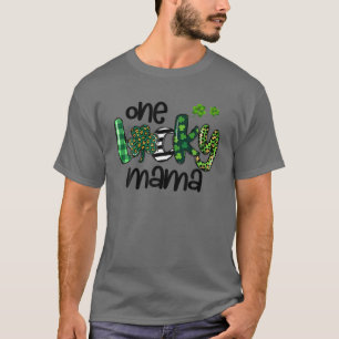T-shirt Un Lucky Mama Leopard Shamrock St Patrick's Day