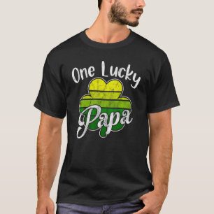 T-shirt Un Lucky Papa Funny Père Irlandais C St Patrick D
