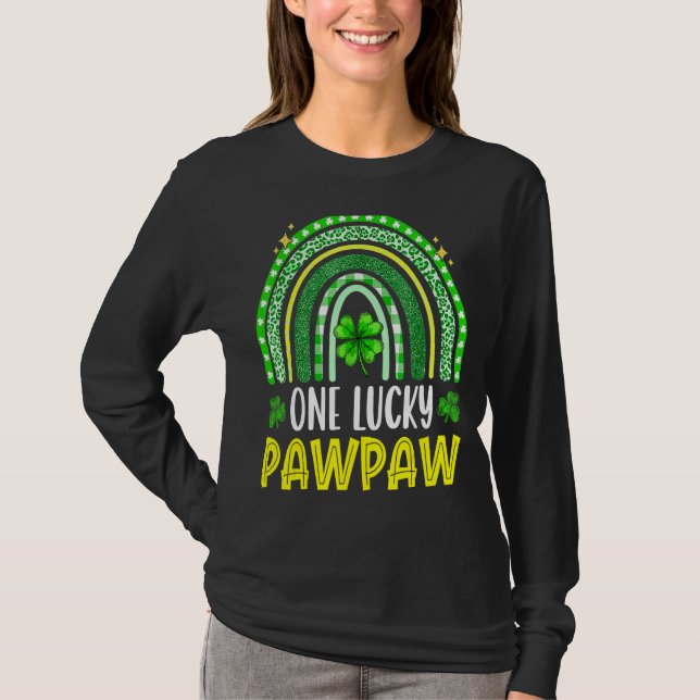T-shirt Un Lucky Pawpaw Funny Famille St Patrick's Day (Devant)