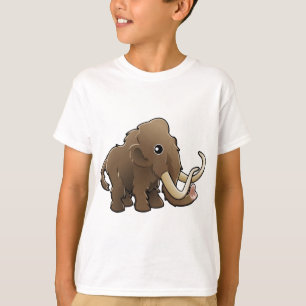 T-shirt Un mammouth laineux amical mignon