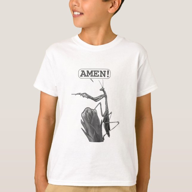 T-shirt Un Mantis en prière (Devant)