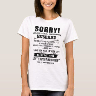 T-shirt Un mari génial et fou qu'il est né en février