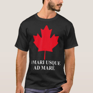T-shirt Un Mari Usque Ad Mare Canada Drapeau Patriotique E