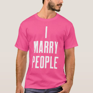 T-shirt Un mariage marié un ministre ordonné par Internet