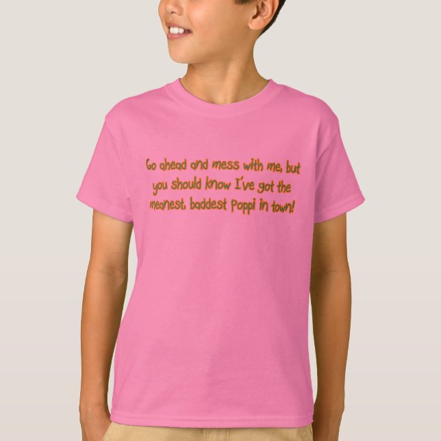 T-shirt Un mauvais Poppi (Devant)