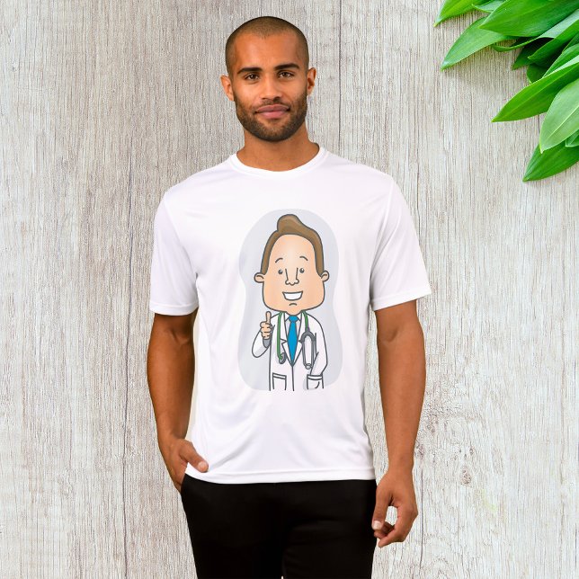 T-shirt Un médecin souriant qui donne des pouces avec du s (Créateur téléchargé)