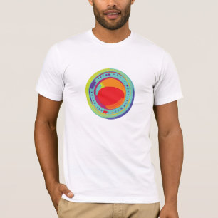 T-shirt un mélange éclatant de géométrie et de bio
